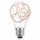 Weva LED Kupferkabel Birnenform A60 1,2W = 8W 40lm E27 klar extra warmwei&szlig; 2200K