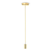 Textilkabelleuchte Gold - Smwartwares Lampe