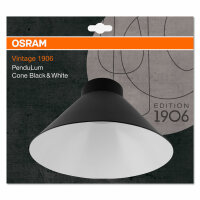 Lampenschirm - Osram Vintage Edition 1906 - Modell: Cone in schwarz f&uuml;r Pendulum Leuchten